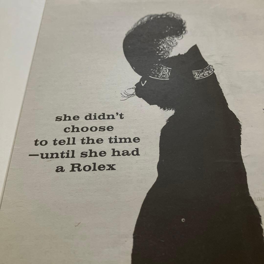 Rolex Lucky black cat 広告　額装済　No,2