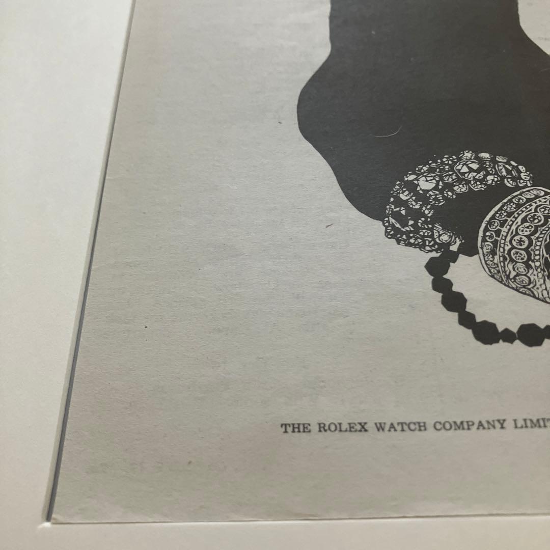 Rolex Lucky black cat 広告　額装済　No,2