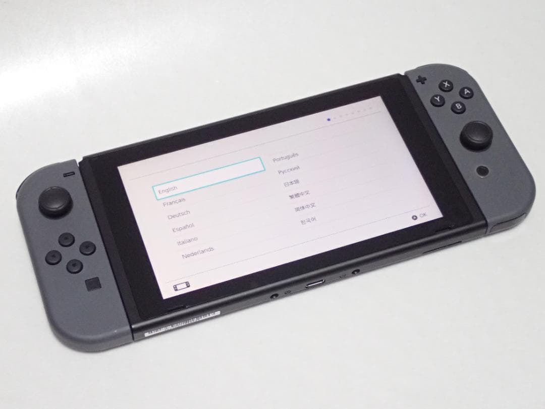 【美品】Nintendo Switch グレー HAC-001 バッテリー強化版