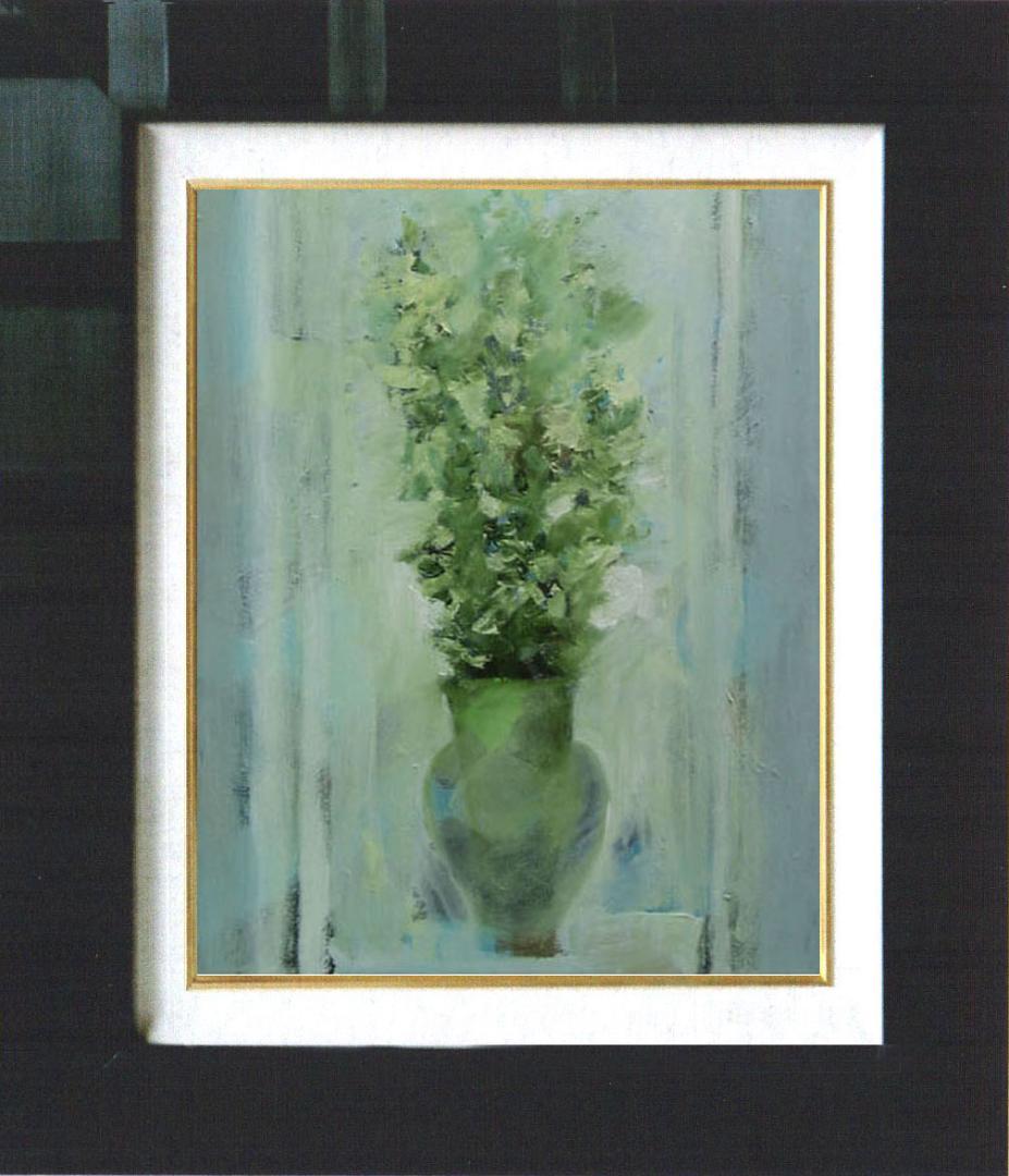 油絵 菅家令子 絵 絵画 インテリア uF6-111702 花