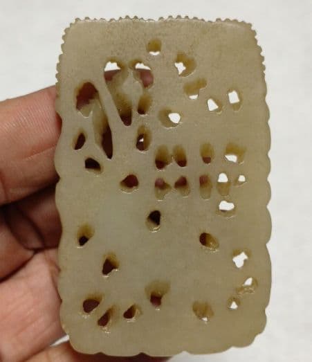 唐物 古玉文化 本物和田玉 遼金 糸引透彫 福禄如意 秋山玉虎佩 根付 貴重