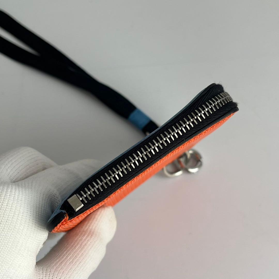 未使用級✨　MARNI ケース　ネックポーチ　ポーチ　バイカラー　レザー