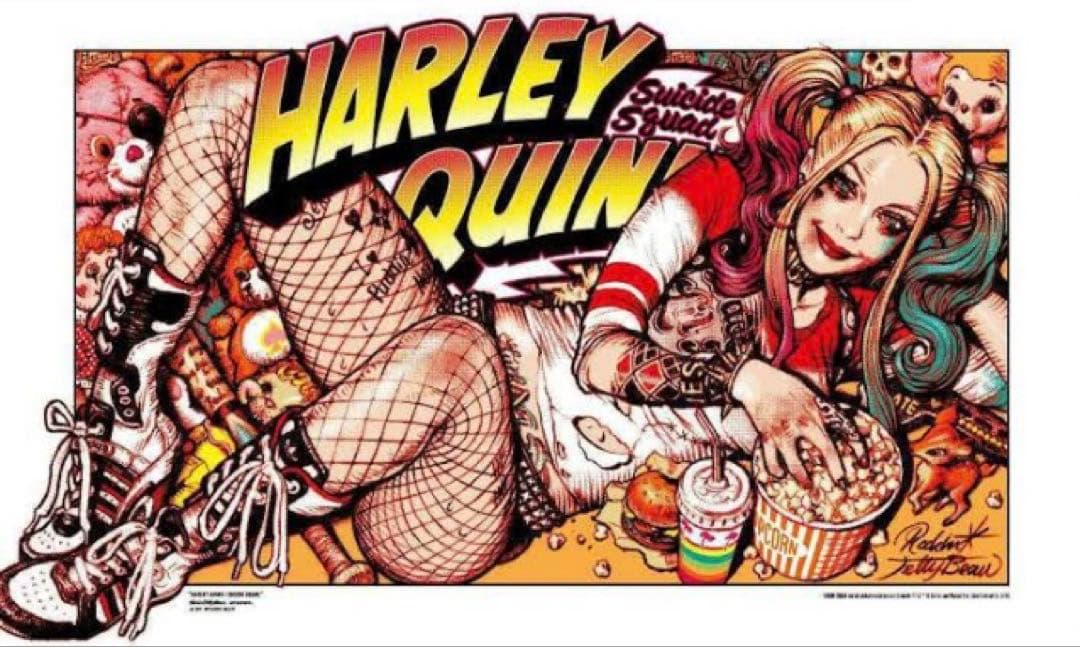 魔*O様 ロッキンジェリービーン HARLEY QUINN ポスター