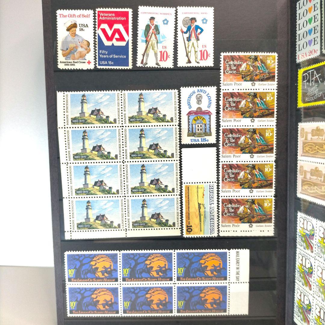 2358 外国切手 アメリカ 切手コレクション大量16ぺ一ジ分全て未使用まとめ