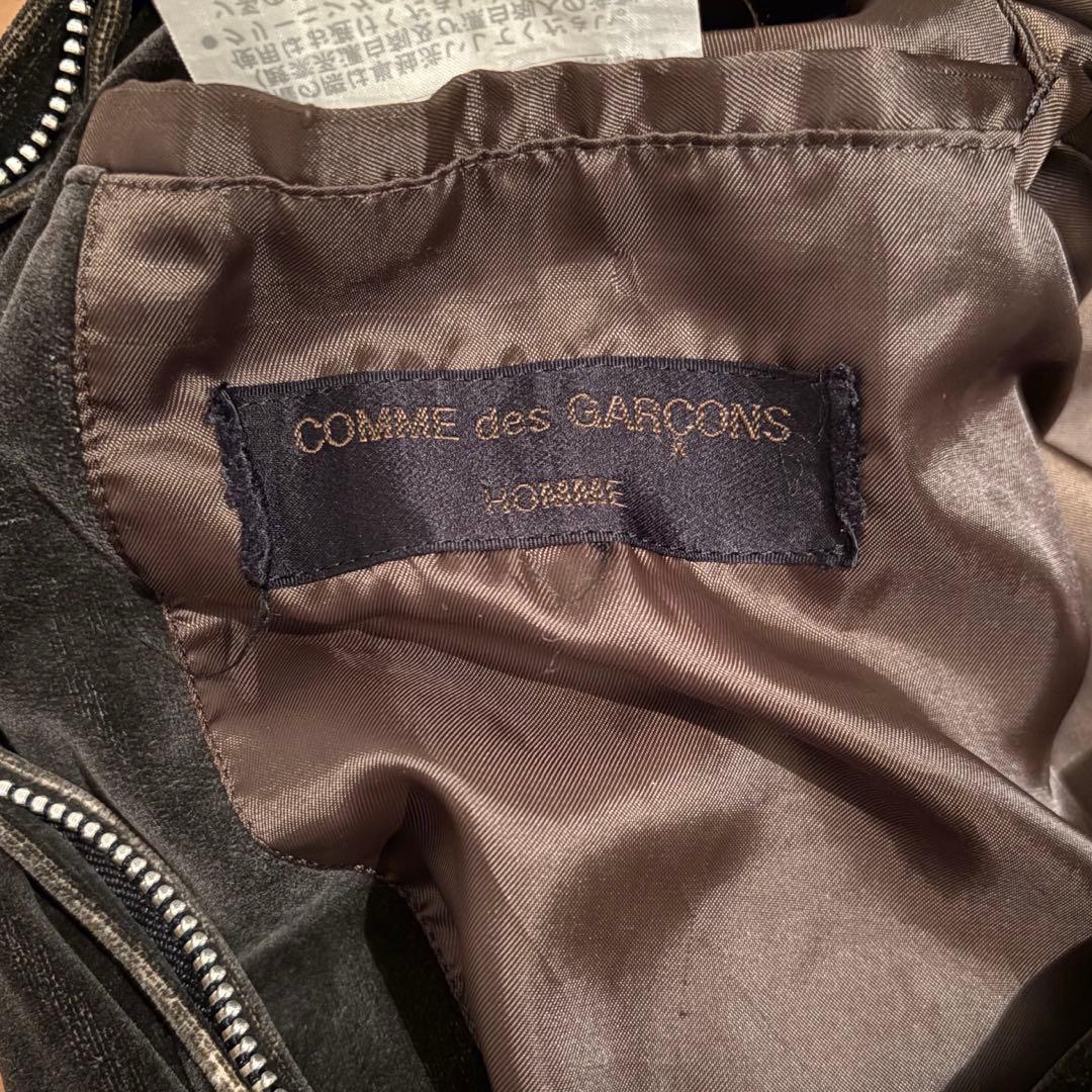 焼*鳥様 コムデギャルソン　黒 ジップアップジャケットコート 90s