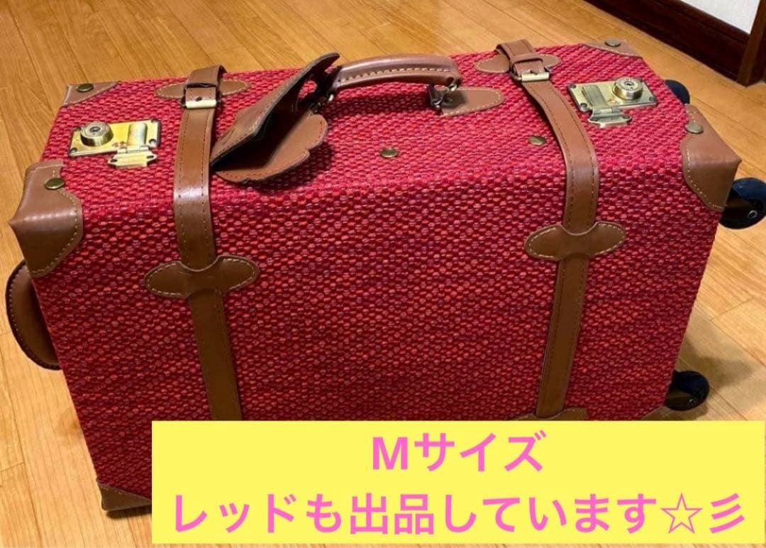 ゴスロリータメイドキャリーバッグ黒白ドットキャリーケース旅行バッグS機内持ち込み