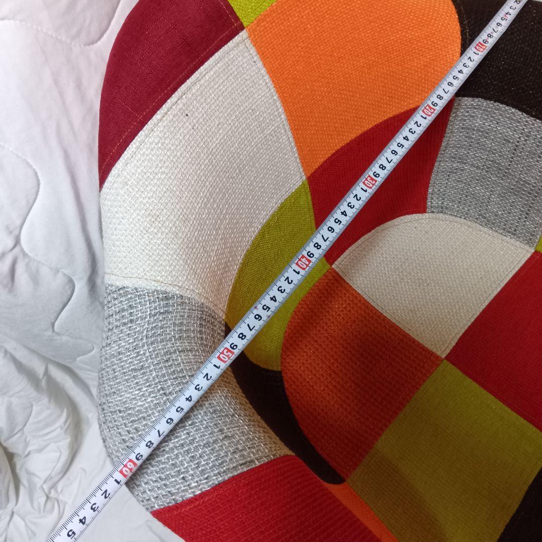 パッチワークデザイン ラウンジチェアー 多色 赤系