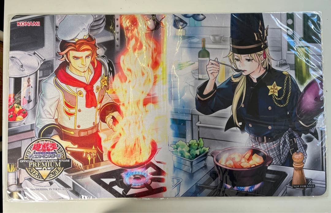 遊戯王　海外　ヌーベルズ　プレイマット　新品未開封　魚料理　肉料理　レシピ