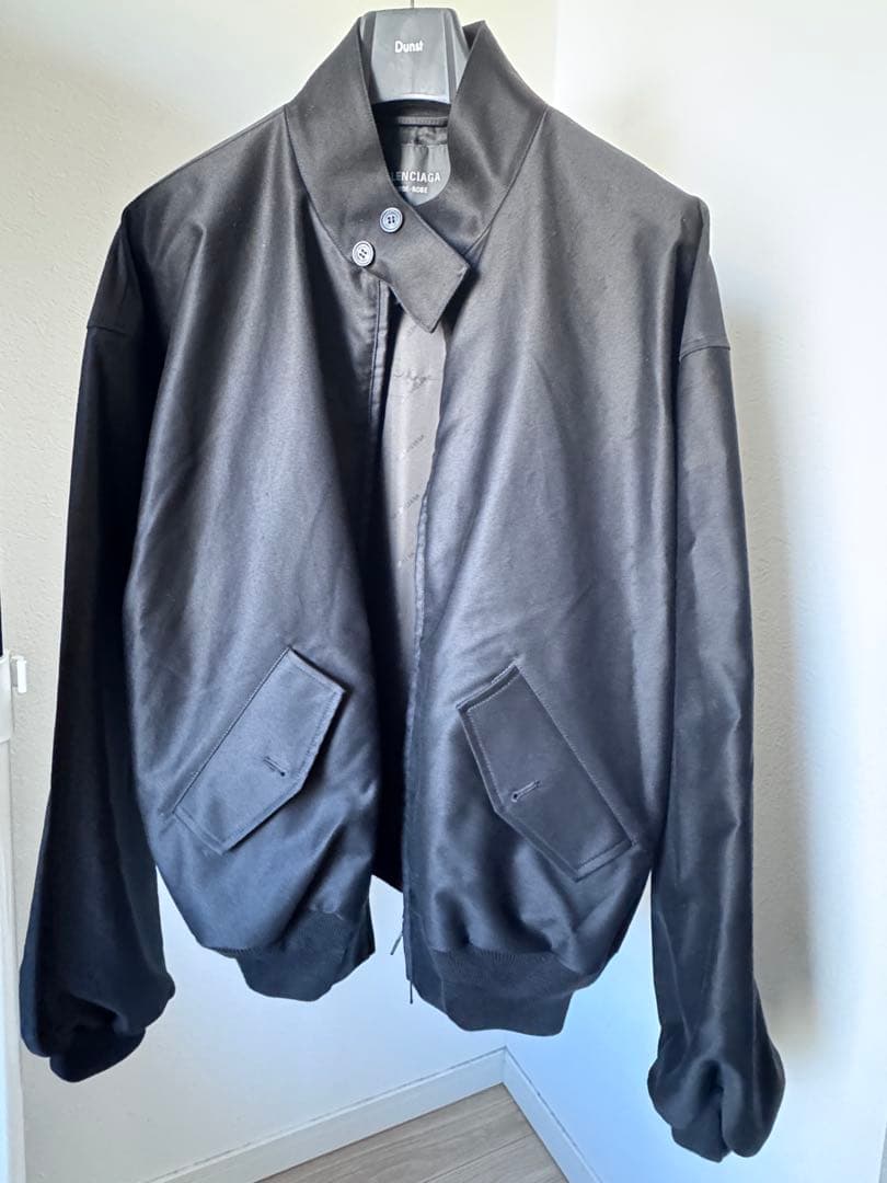 balenciaga 黒 シングルライダースジャケット
