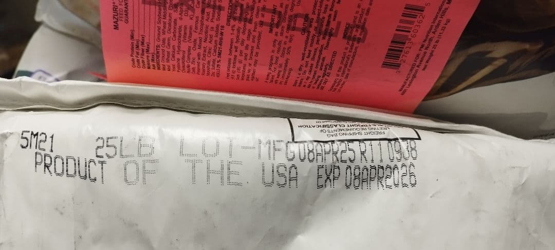 【マズリ】トータスダイエット5Ｍ21 mazuri11.3kg