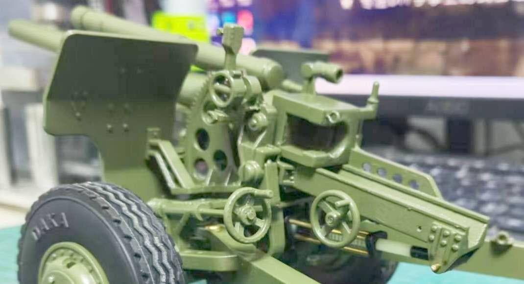 1/16スケー米105ｍｍ榴弾砲模型　１/16スケール　手作　新品