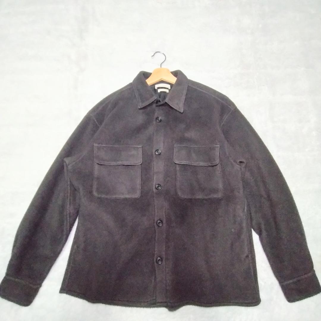 YOKEヨーク　フリースシャツ　黒　２サイズ　ふわふわ　日本製 YK22AW