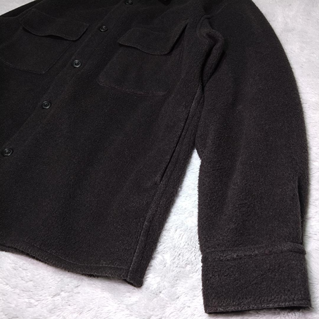 YOKEヨーク　フリースシャツ　黒　２サイズ　ふわふわ　日本製 YK22AW