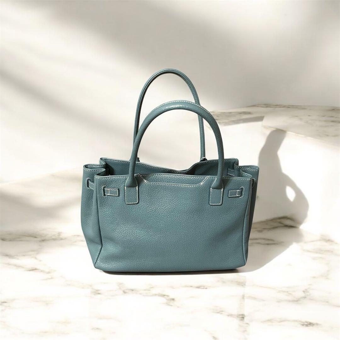 【最終値下げ】傳濱野 皇室御用達 ✨ミーティア⭐️ハンドバッグ/セピアブルー