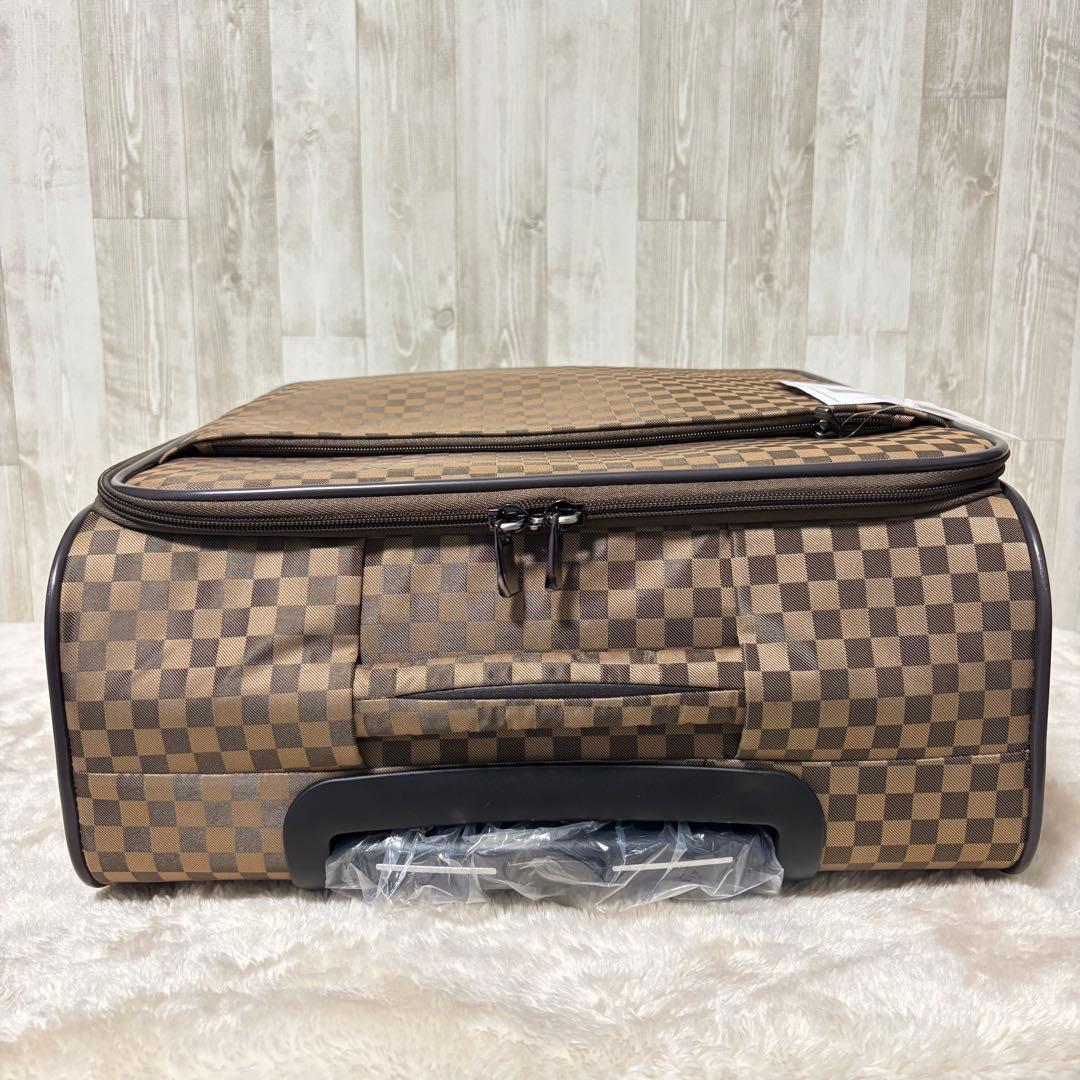 ⭐️未使用⭐️ 市松柄着物バッグ　キャリーケース(容量34L)