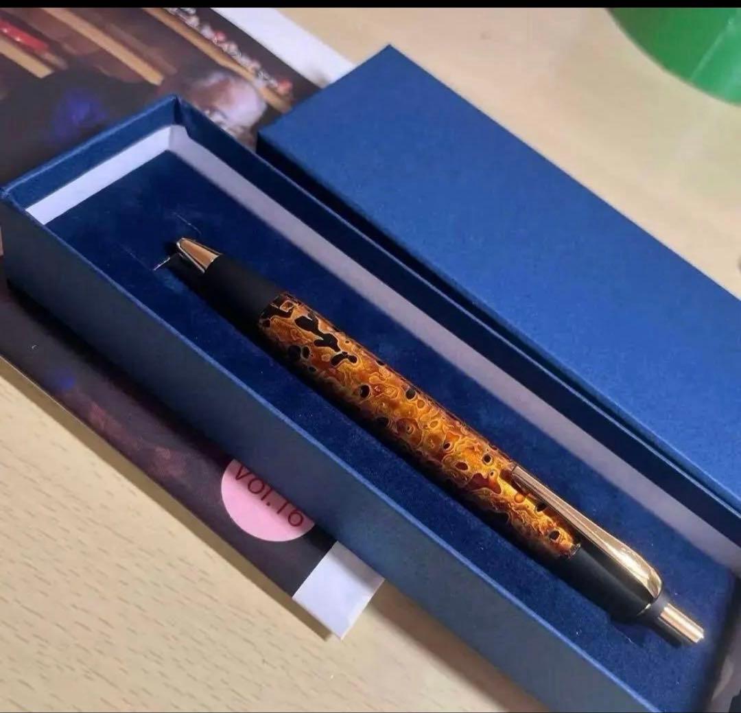 野原工芸　兆春塗り　コラボ　ボールペン　金虫食い