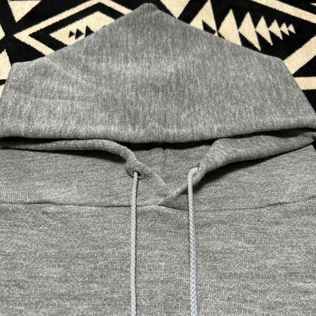 70s RUSSELL 金タグ 初期 パーカー 無地 グレー Lサイズ USA製
