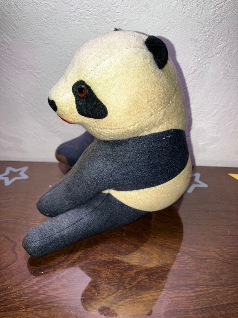 東京動物園協会　おがくずぬいぐるみ　パンダ　昭和レトロ　当時物　上野動物園