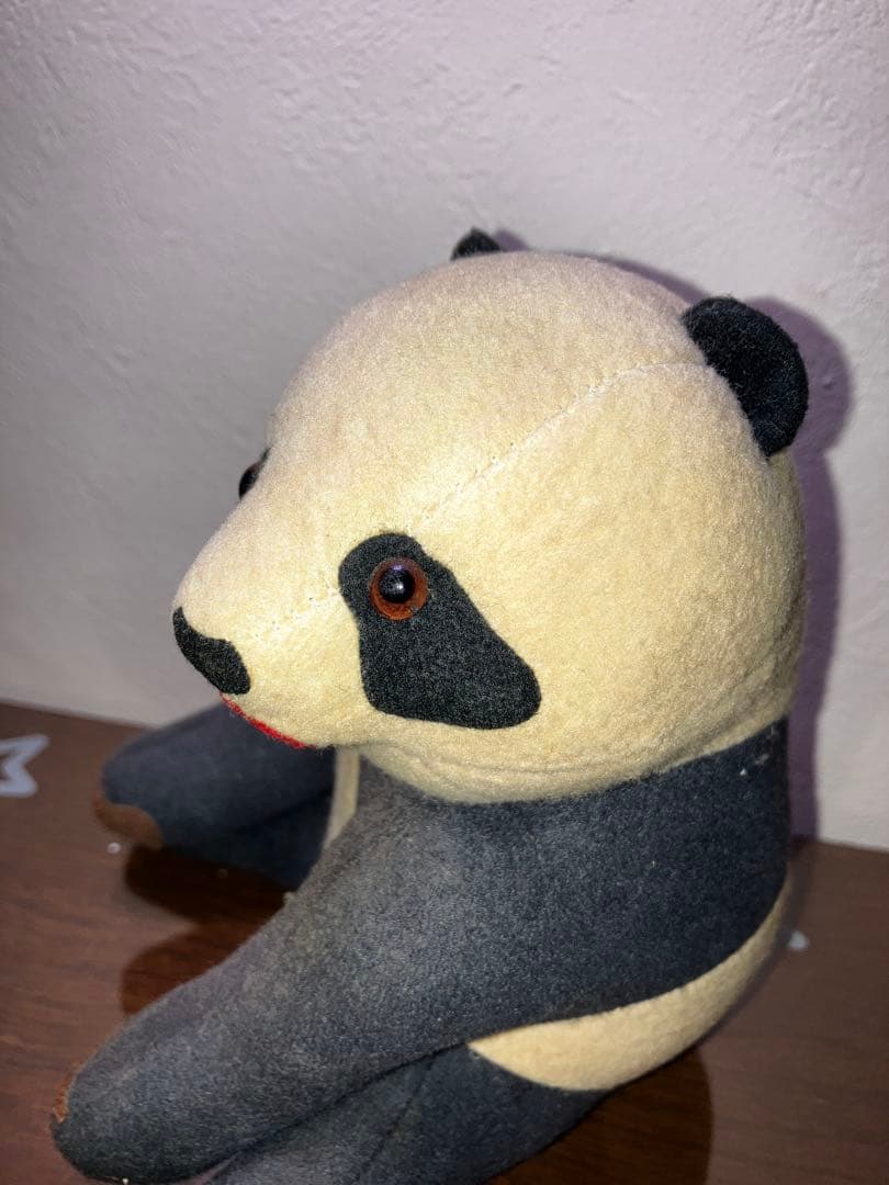 東京動物園協会　おがくずぬいぐるみ　パンダ　昭和レトロ　当時物　上野動物園