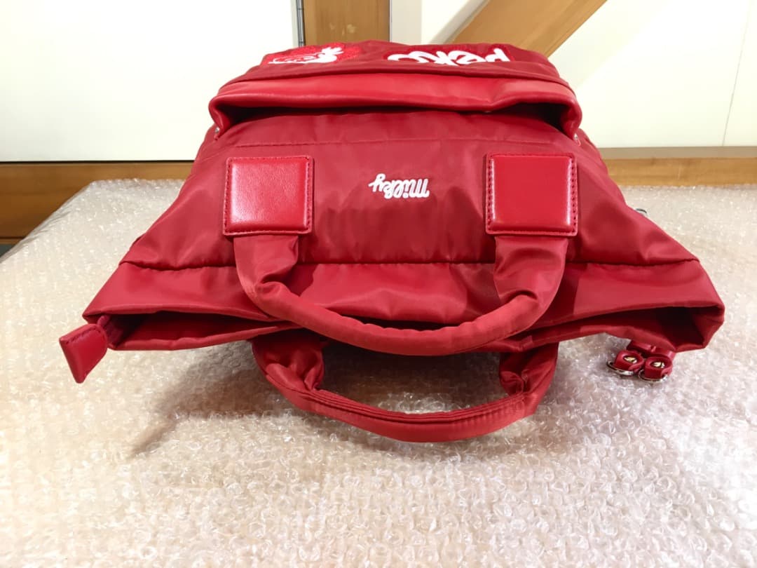 ○BARCOS ペコちゃん 3way ナイロンバッグ ミルキー milky