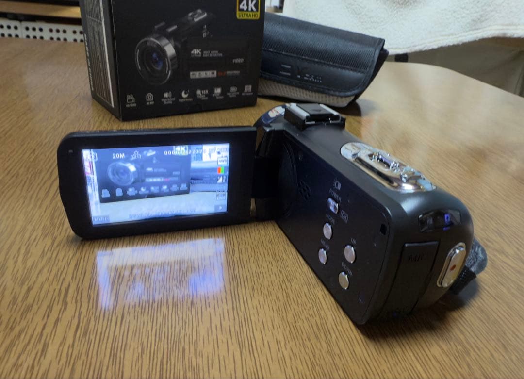 ビデオカメラ 4K録画 8000万画素 YouTubeカメラ