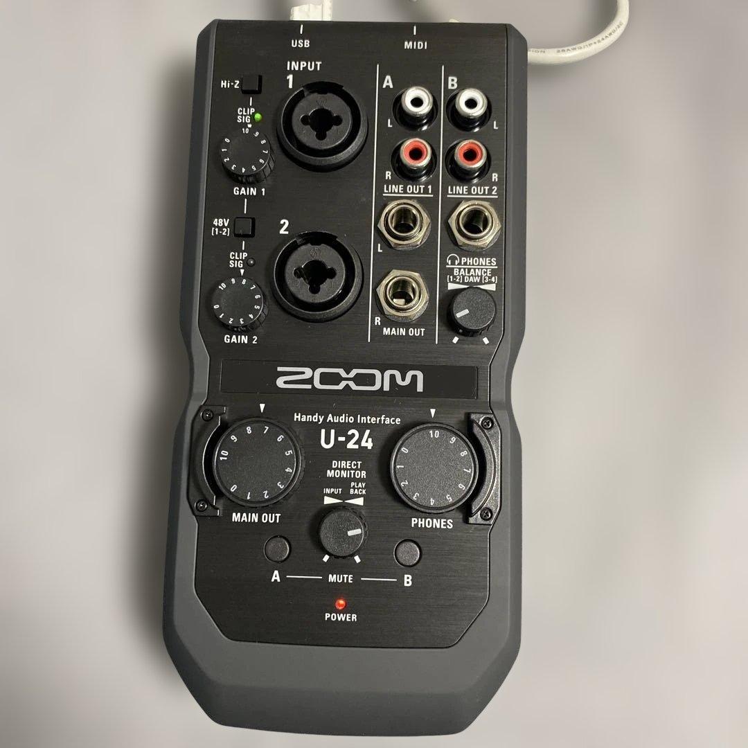 ZOOM ズーム ハンディポータブルオーディオインターフェイス U-24