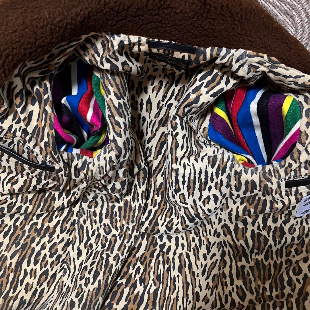 【美品】WAKOMARIA ギャングコート レザー ボア付き ライダース