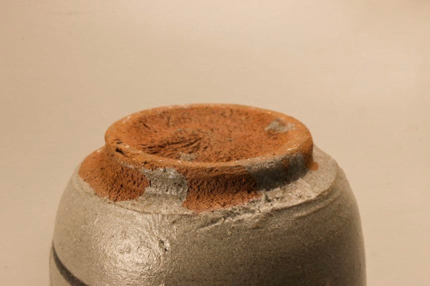 西岡小十 唐津焼 湯呑 絵唐津湯呑茶碗 共箱 共布 栞 本物保証