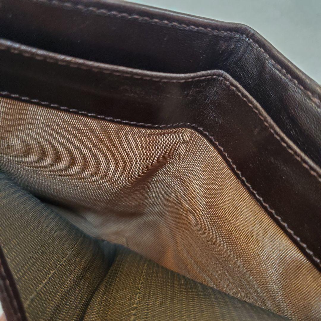 FENDI　フェンディ　二つ折り財布　財布　ズッカ柄　カーキ　ブラック