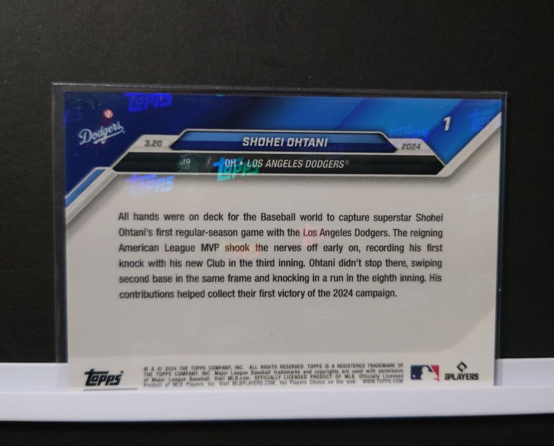 大谷翔平 50/50 公式 クリスタルボール ドジャース おまけ