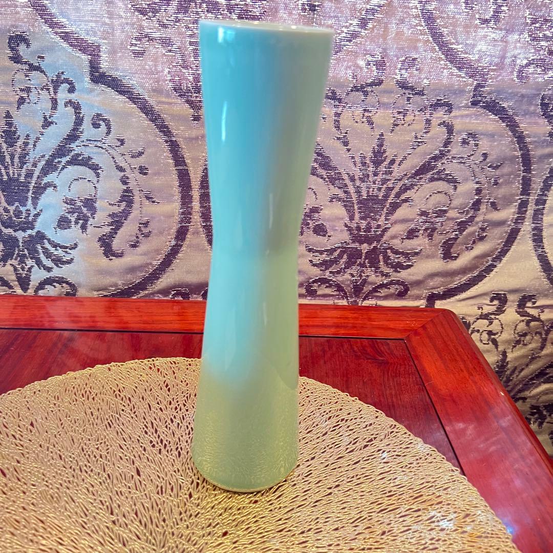 色鍋島 鍋島藩窯　和光　青磁　花瓶　鍋島焼　箱汚れ有り　Japan 伊万里