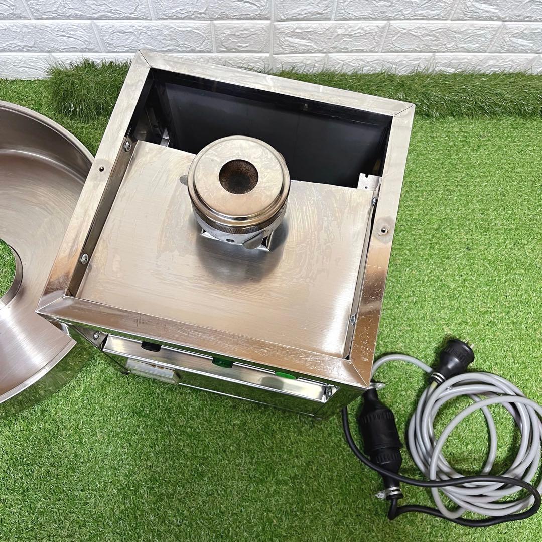 美品 わたあめ機 ステンレス製 200V 動作確認済 簡易清掃済 綿菓子棒付き