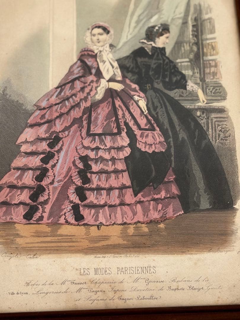 フランス　蚤の市　額　ブロカント