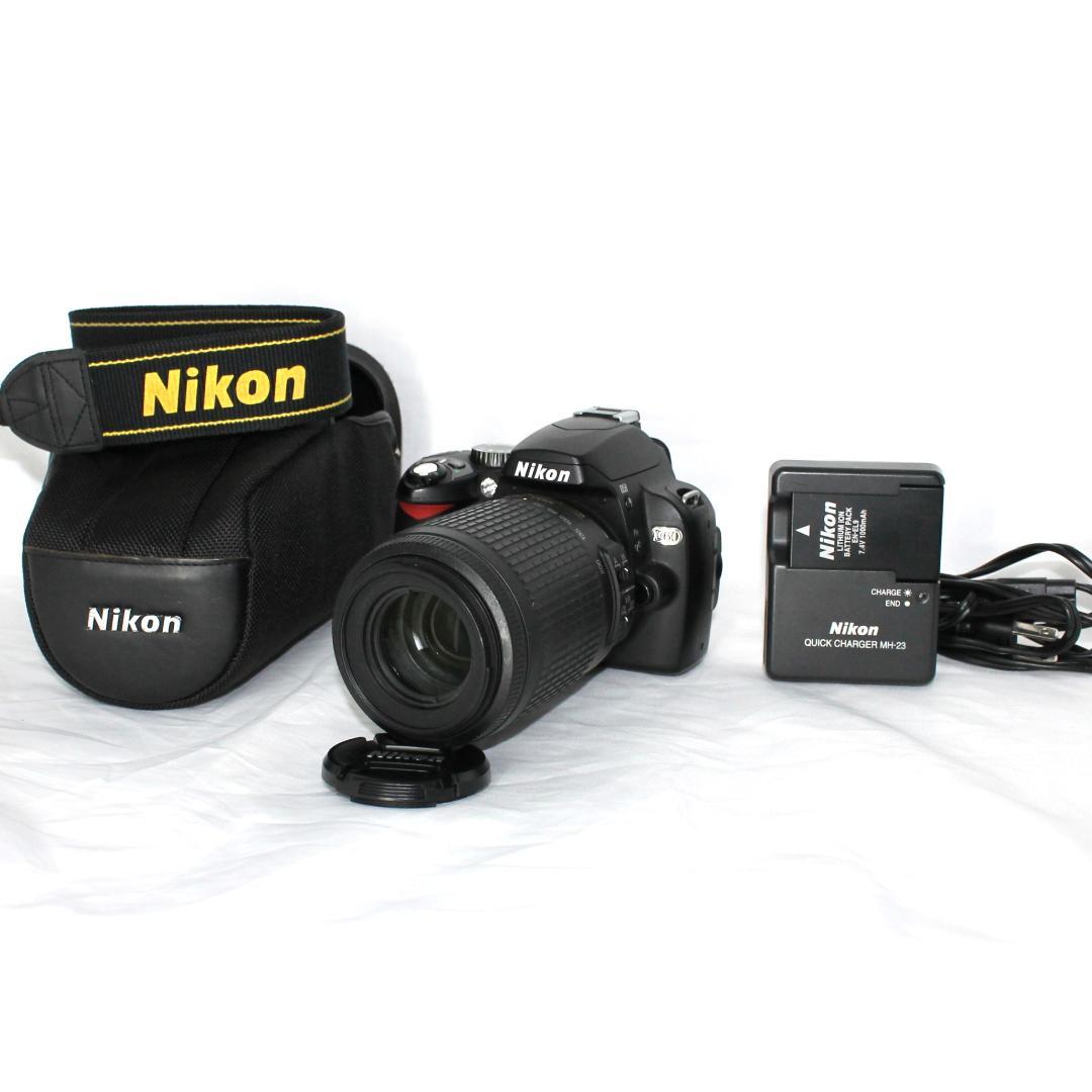 手ぶれ補正✨ Nikon D60 一眼レフ レンズセット 充電器付　デジカメ