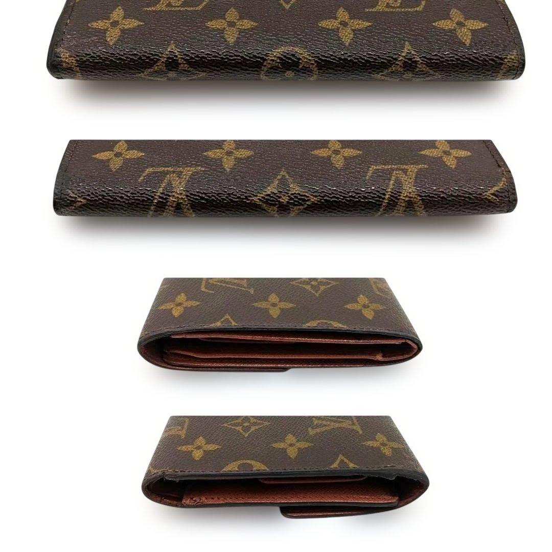 ルイヴィトン モノグラム エテュイ パピエ 三つ折り財布 D46