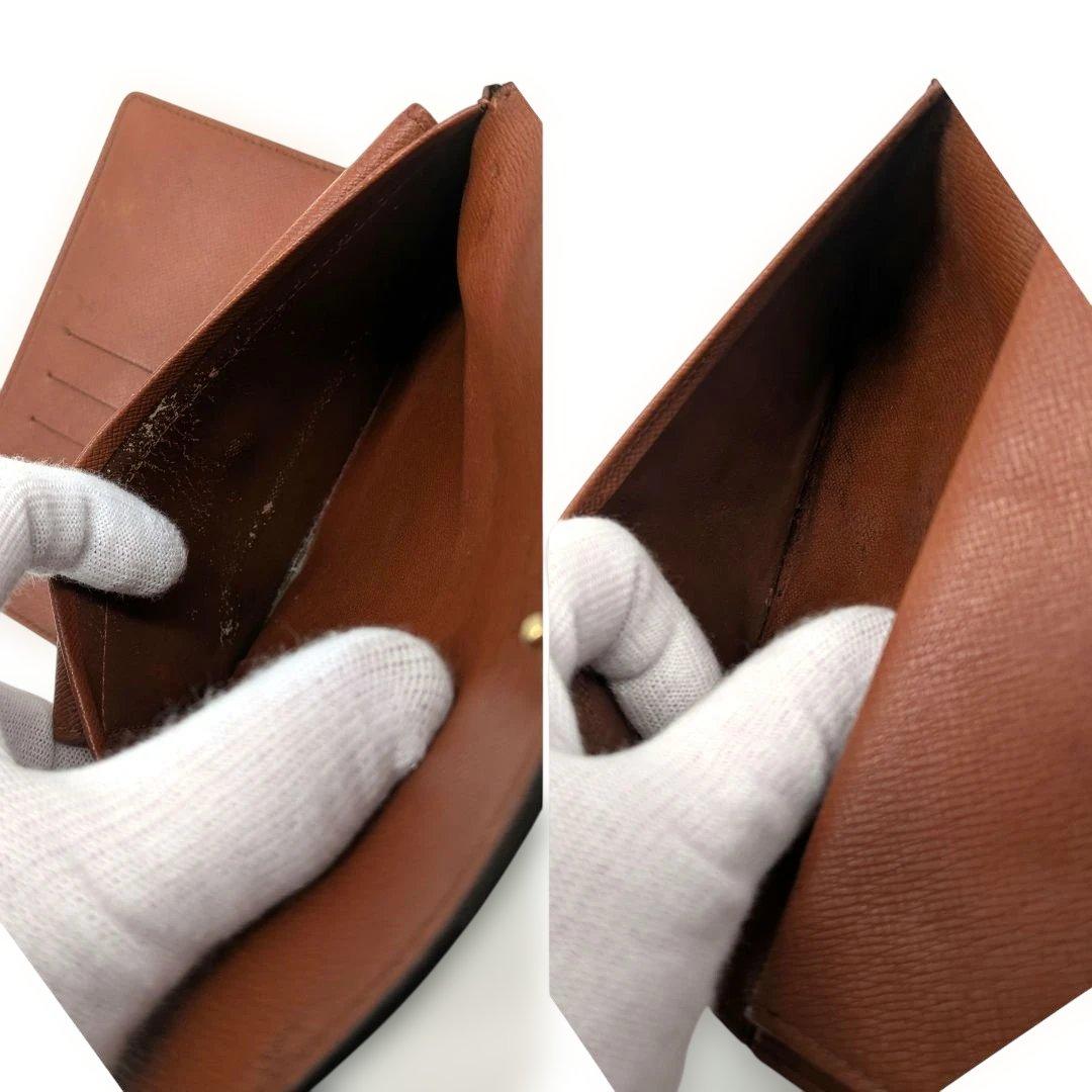 ルイヴィトン モノグラム エテュイ パピエ 三つ折り財布 D46