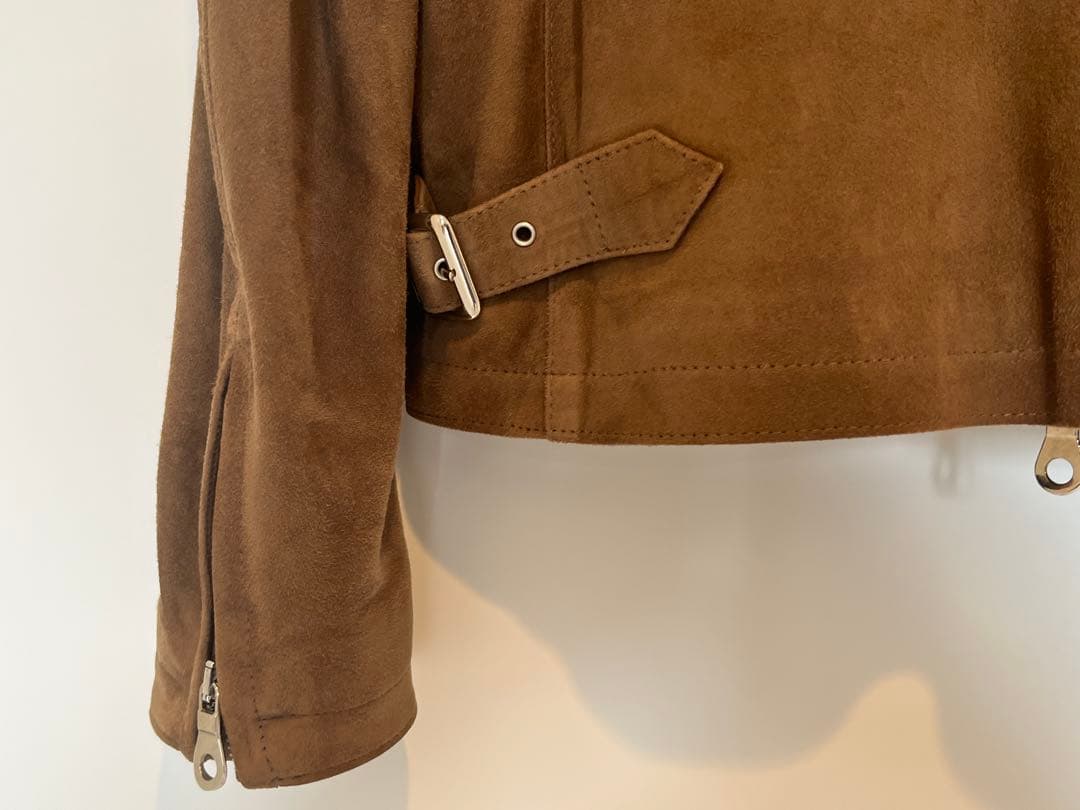 美品 CINQUANTA チンクアンタ スエード スウェード シングルライダース