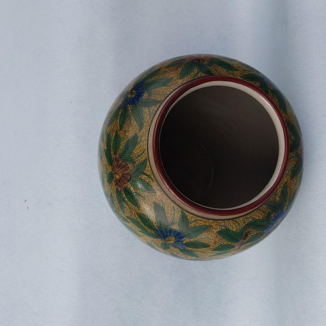 九谷　壺　角福　花瓶　花生　華道　骨董　古美術　幕末　明治