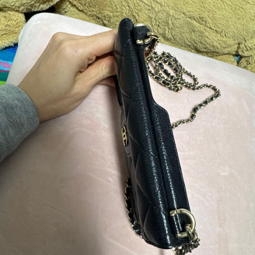 Chanel キルティングレザー iPhoneケース