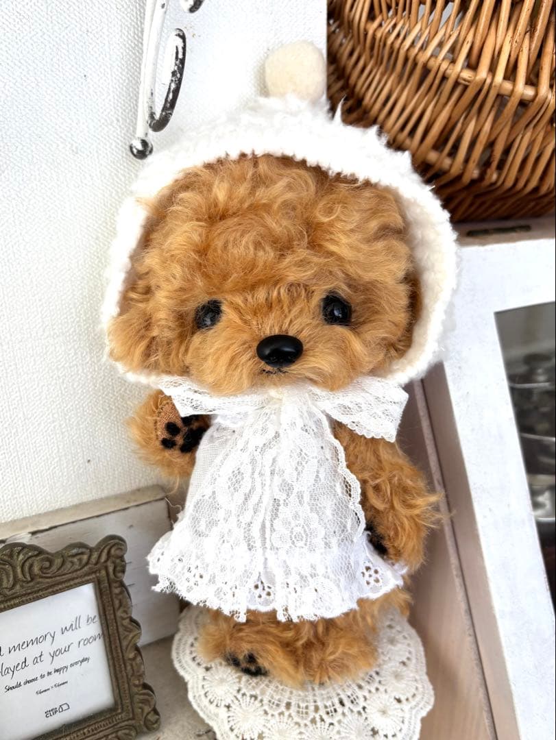 テディプードル　テディわんこ　ぬいぐるみ　プードル　ハンドメイド
