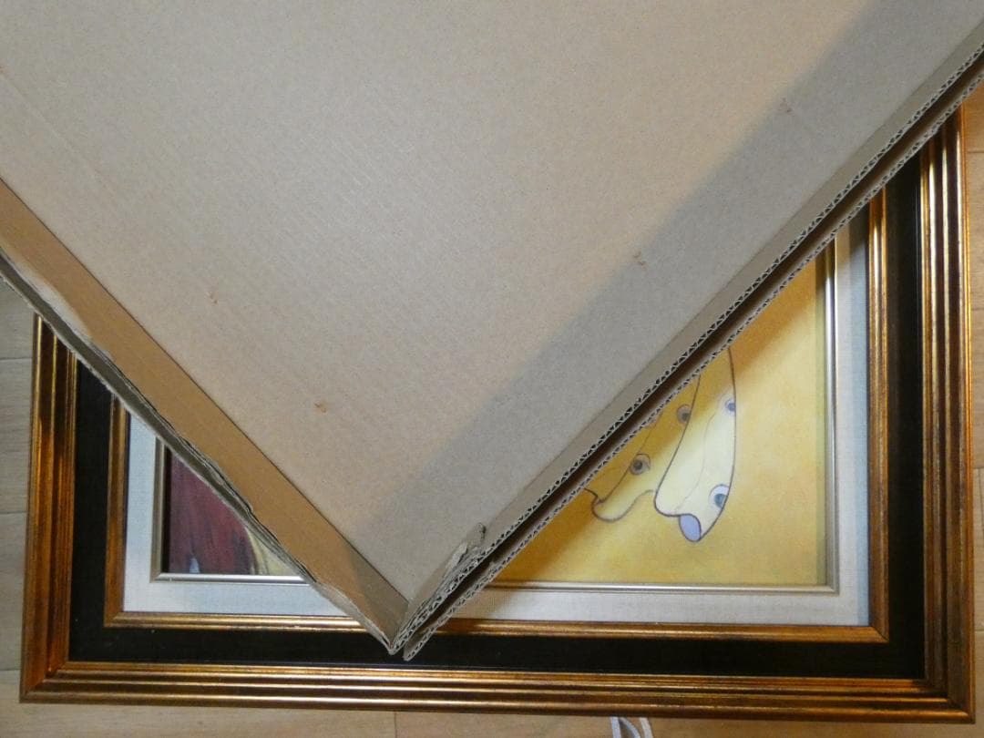 油絵　額付き　天野喜孝　 F8 【　人物　】手描き　肉筆