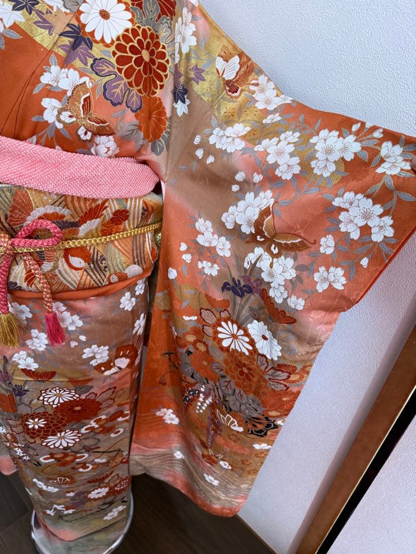 振袖フルセット　8点セット　古典柄