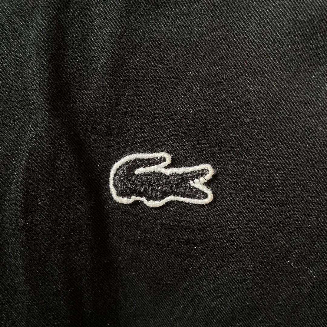 極美品★LACOSTE ラコステ コットンスウィングトップジャケット 黒 S M