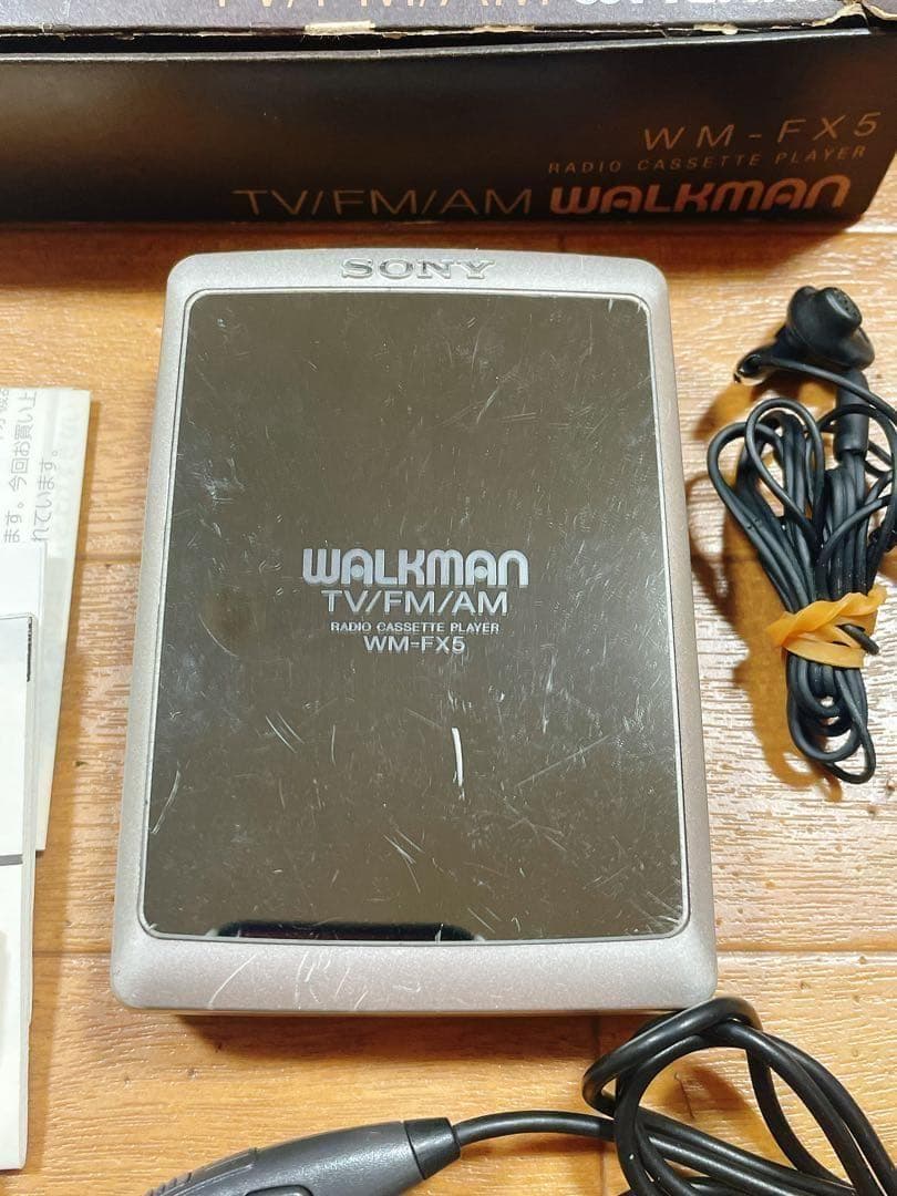 SONY WALKMAN カセットプレーヤー WM-FX5 鏡面 付属品あり