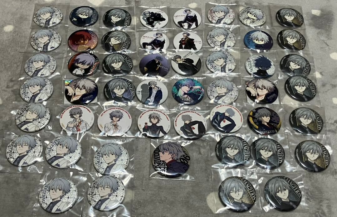 エヴァンゲリオン　EVANGELION　渚カヲル缶バッジ　まとめ売り