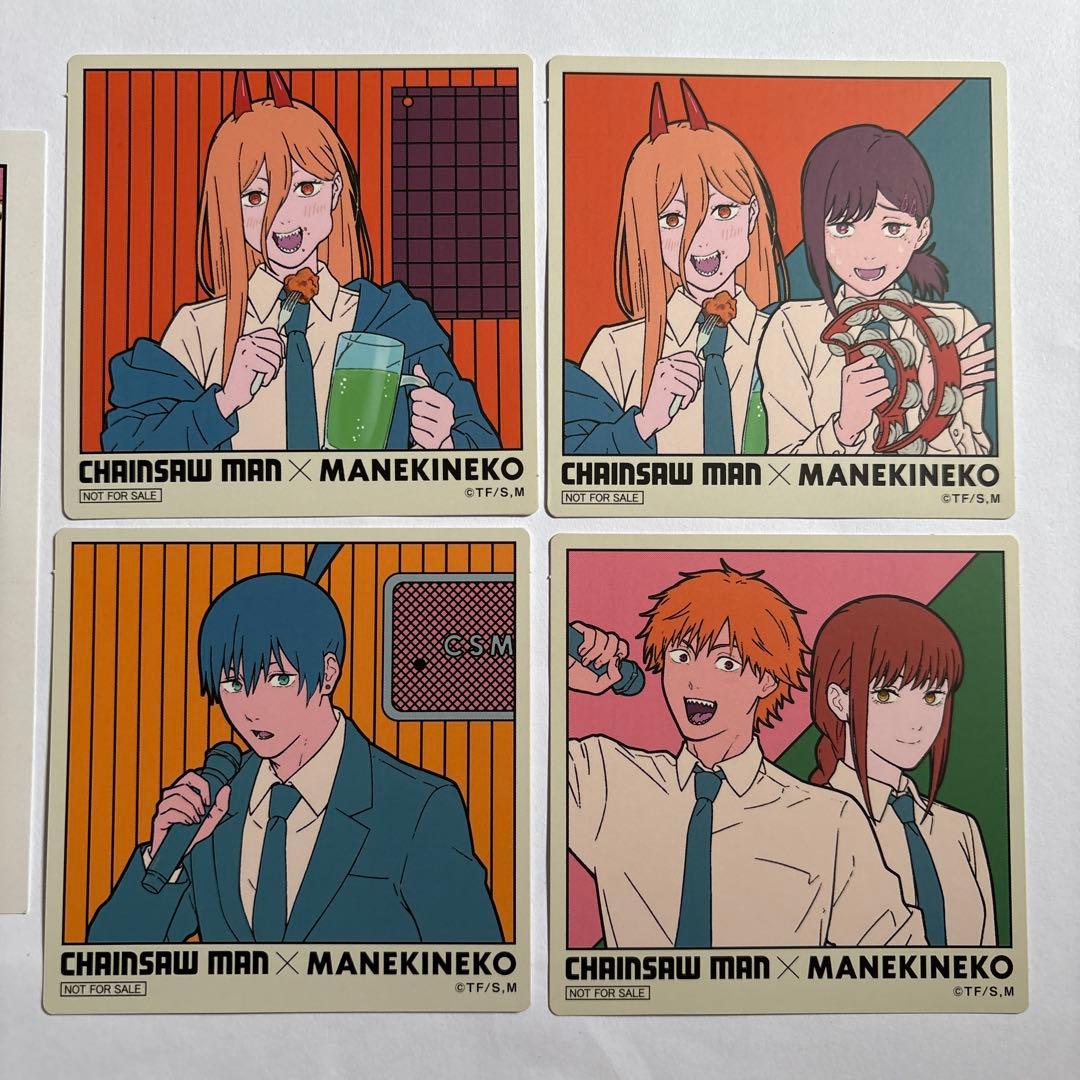 チェンソーマン　まねきねこ　コースター　5点セット