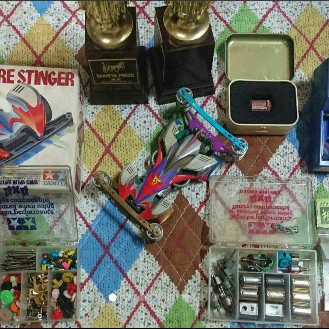 ミニ四駆完成品 街道レーサー 優勝マシン 狼パーツ  フェンスカー 狼モーター