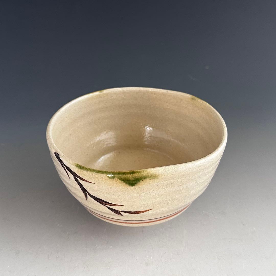 茶道具　織部　茶碗　加藤芳右衛門　共箱　陶芸　美濃焼　薄茶　抹茶　稽古