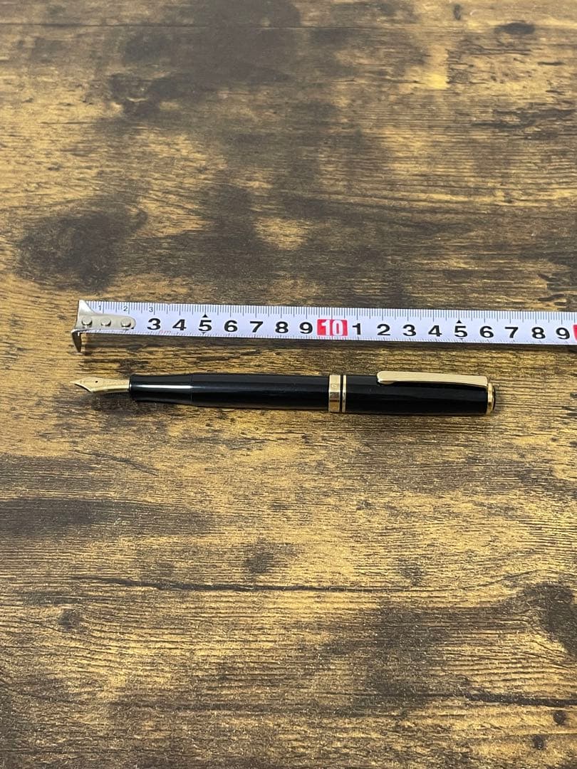 筆記確認＆洗浄済み　初期型　エボナイトペン芯　14金　細字　プラチナ　万年筆