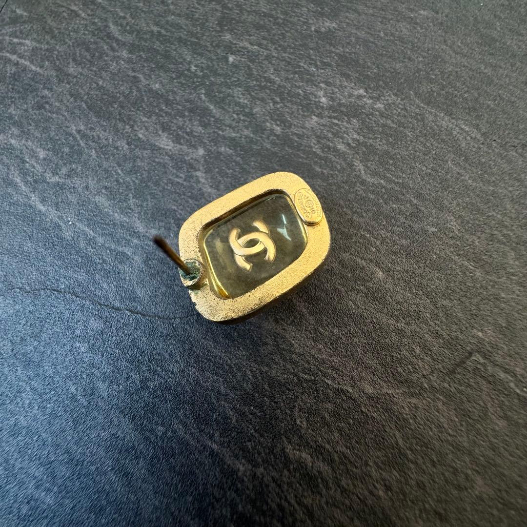 CHANEL シャネル ココ クリア ピアス 片耳 01P